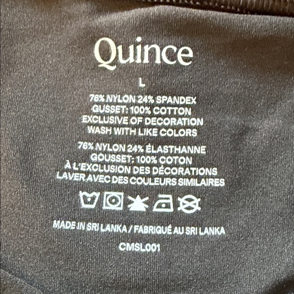 New Quince Second Skin Thong 6 Pack Black Sz L and S - Picture 7 of 10